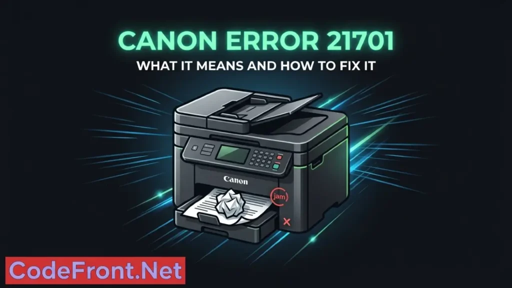 Canon Error 21701: What It Means and How to Fix It