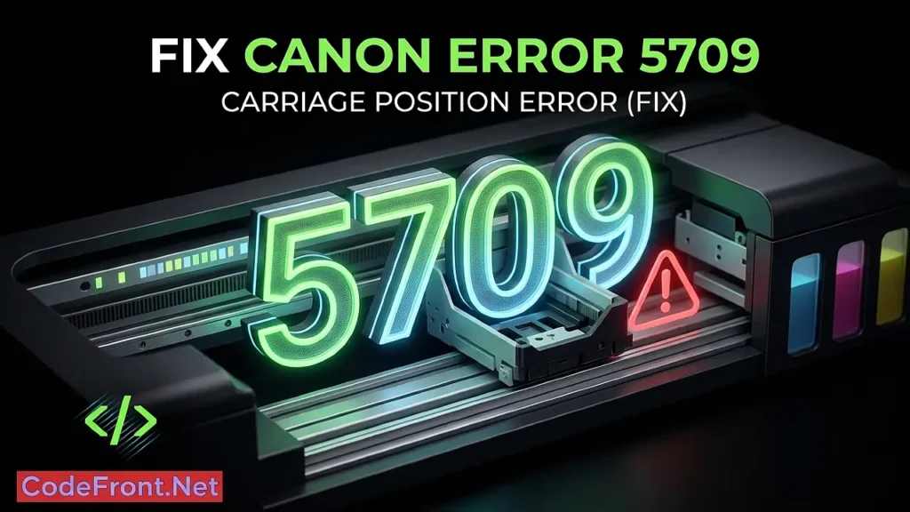 Canon Error 5709: Carriage Position Error (Fix)