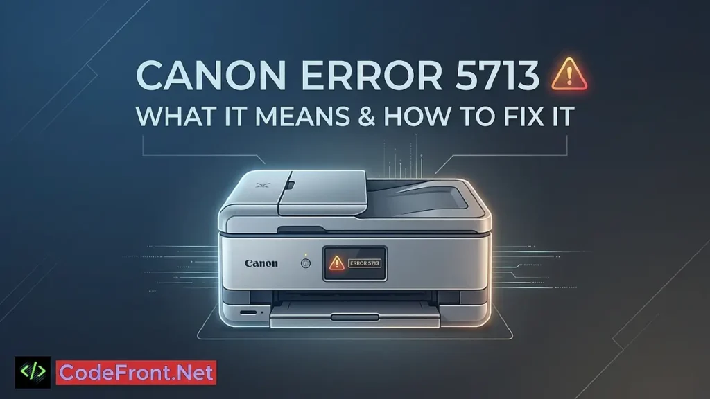Canon Error 5713: What It Means and How to Fix It