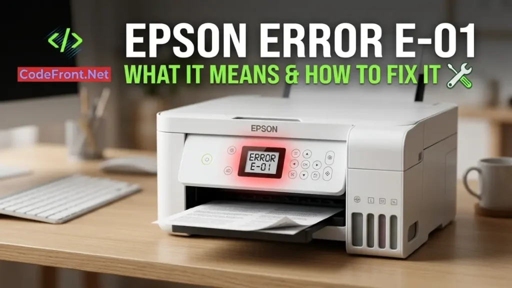 Epson Error E-01: What It Means and How to Fix It