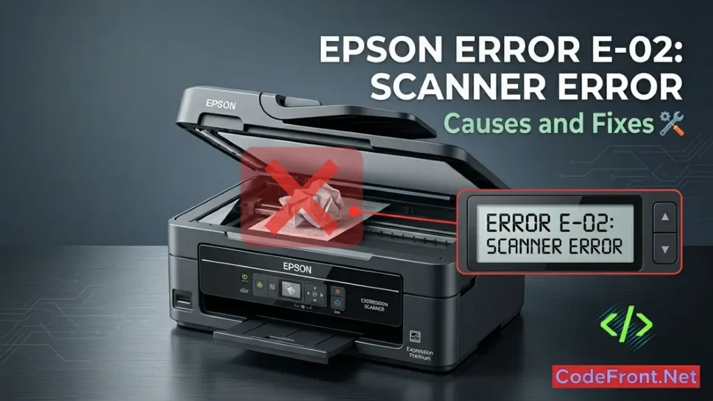 Epson Error E-02: Scanner Error - Causes and Fixes