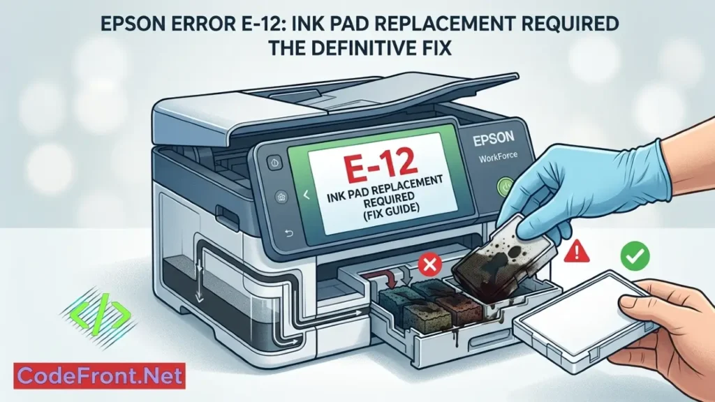Epson Error E-12: Ink Pad Replacement Required (Fix)
