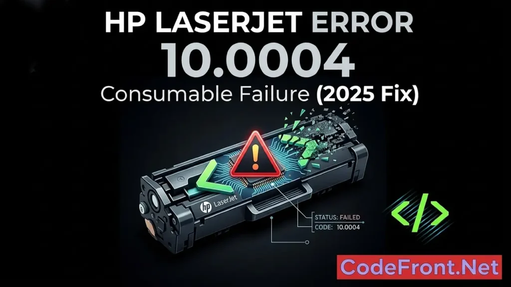 HP LaserJet Error 10.0004: Consumable Failure (2025 Fix)